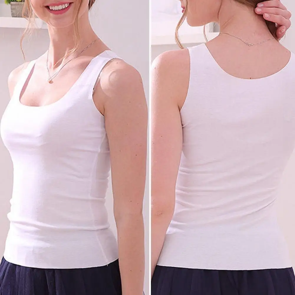 1Pc Vest T-shirt All Match Sexy Women Tank Top Stretchy Thin Female Blouse Off Shoulder Soft Woman Clothing for Daily Wear - Image 2